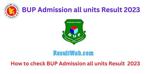bucet result 2023|BUP Admission Result 2023 .